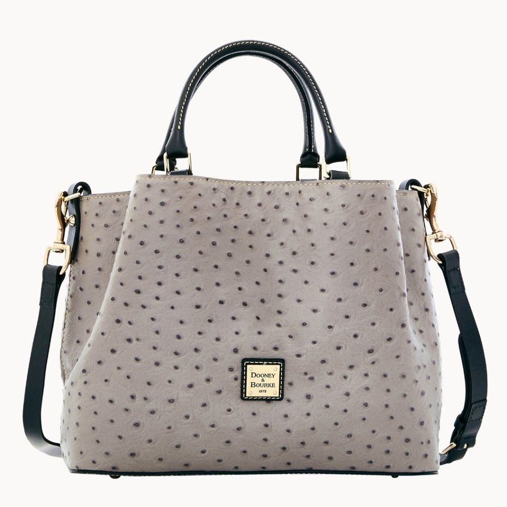 Dooney & Bourke barlow ostrich leather bag